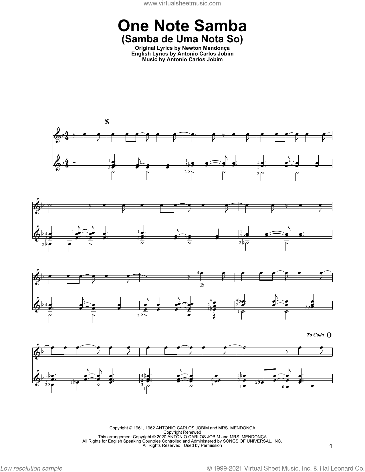 One Note Samba (Samba De Uma Nota So)