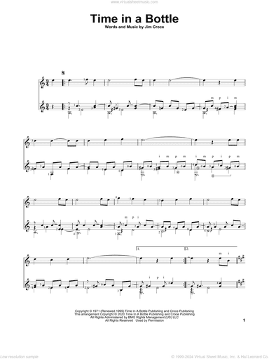 Time In A Bottle, (intermediate)