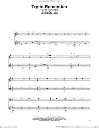 Try To Remember (from The Fantasticks)