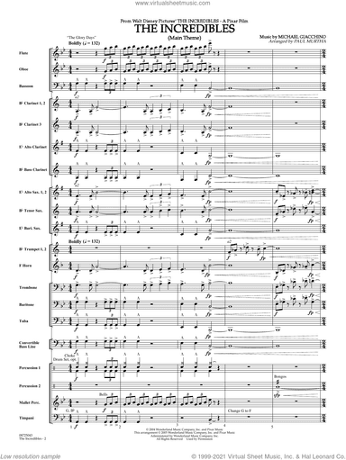 The Incredibles (Main Theme) (arr. Paul Murtha)
