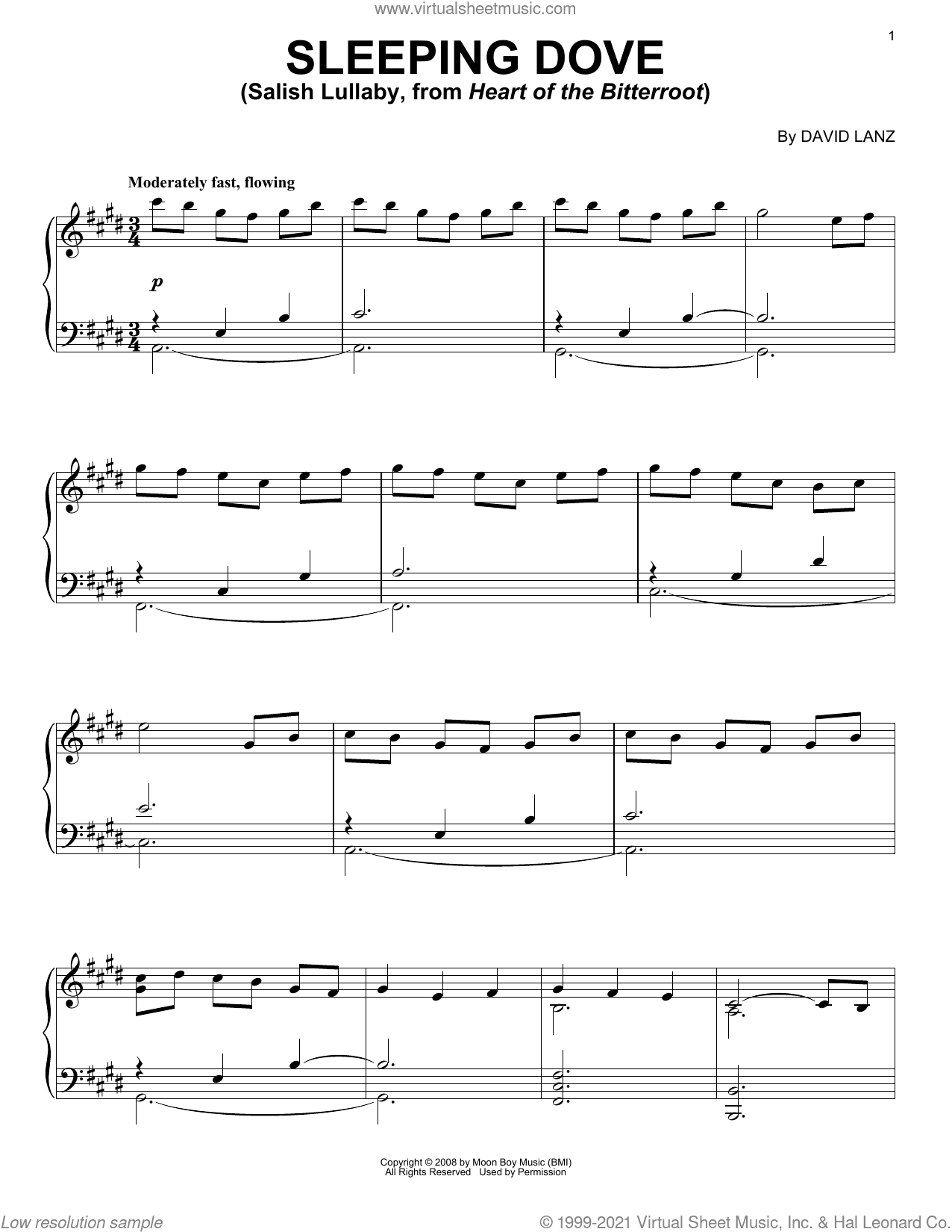 Sleeping Dove (Salish Lullaby, from Heart Of The Bitterroot)