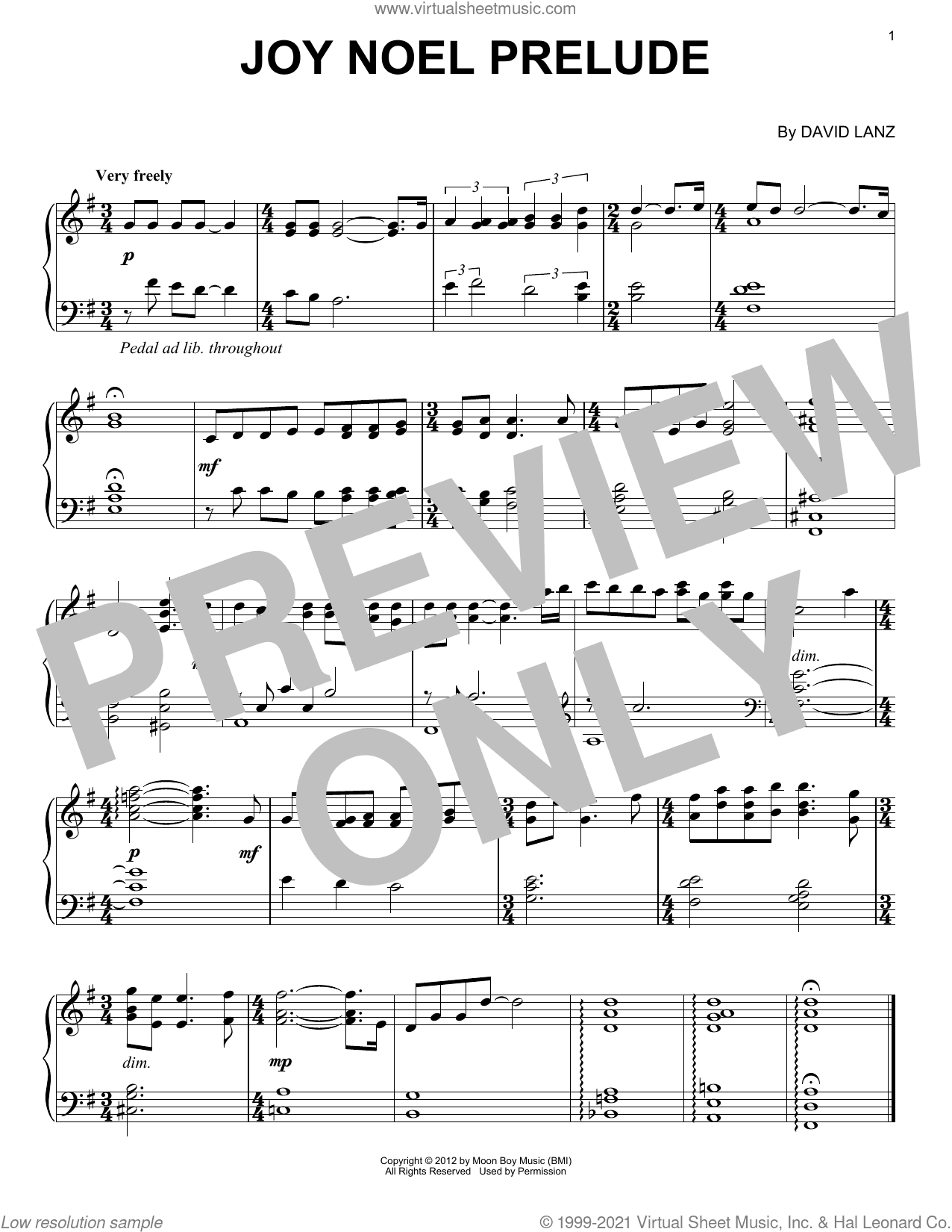 Joy Noel Prelude