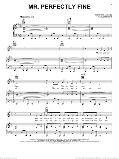 Mr. Perfectly Fine (Taylor's Version) (From The Vault)