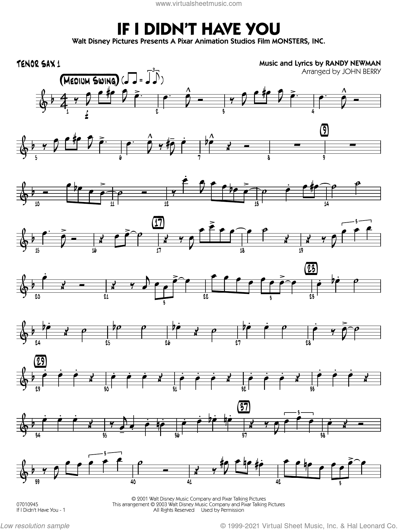 If I Didn't Have You (arr. John Berry)