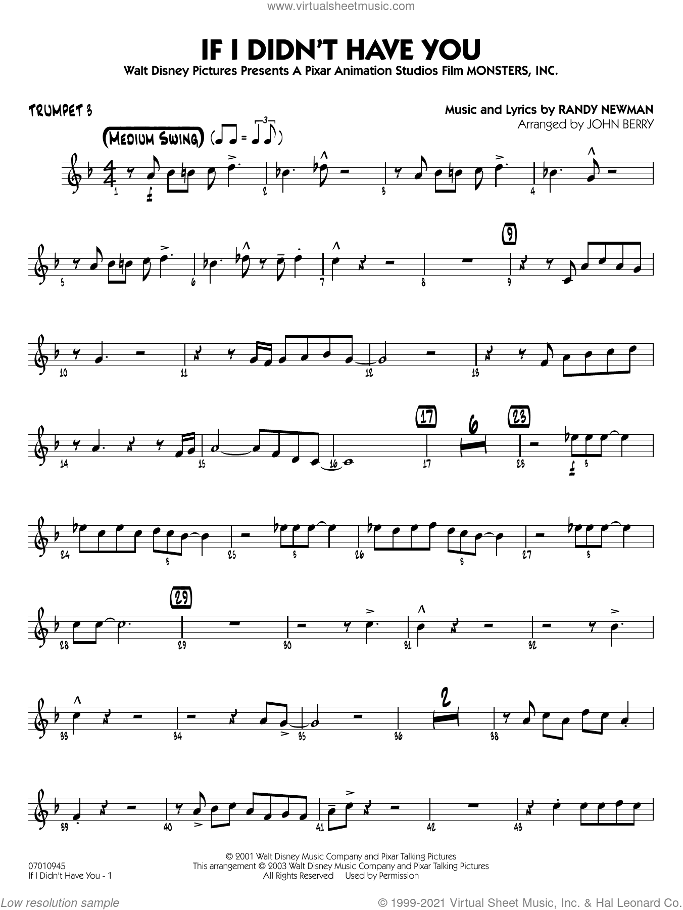 If I Didn't Have You (arr. John Berry)