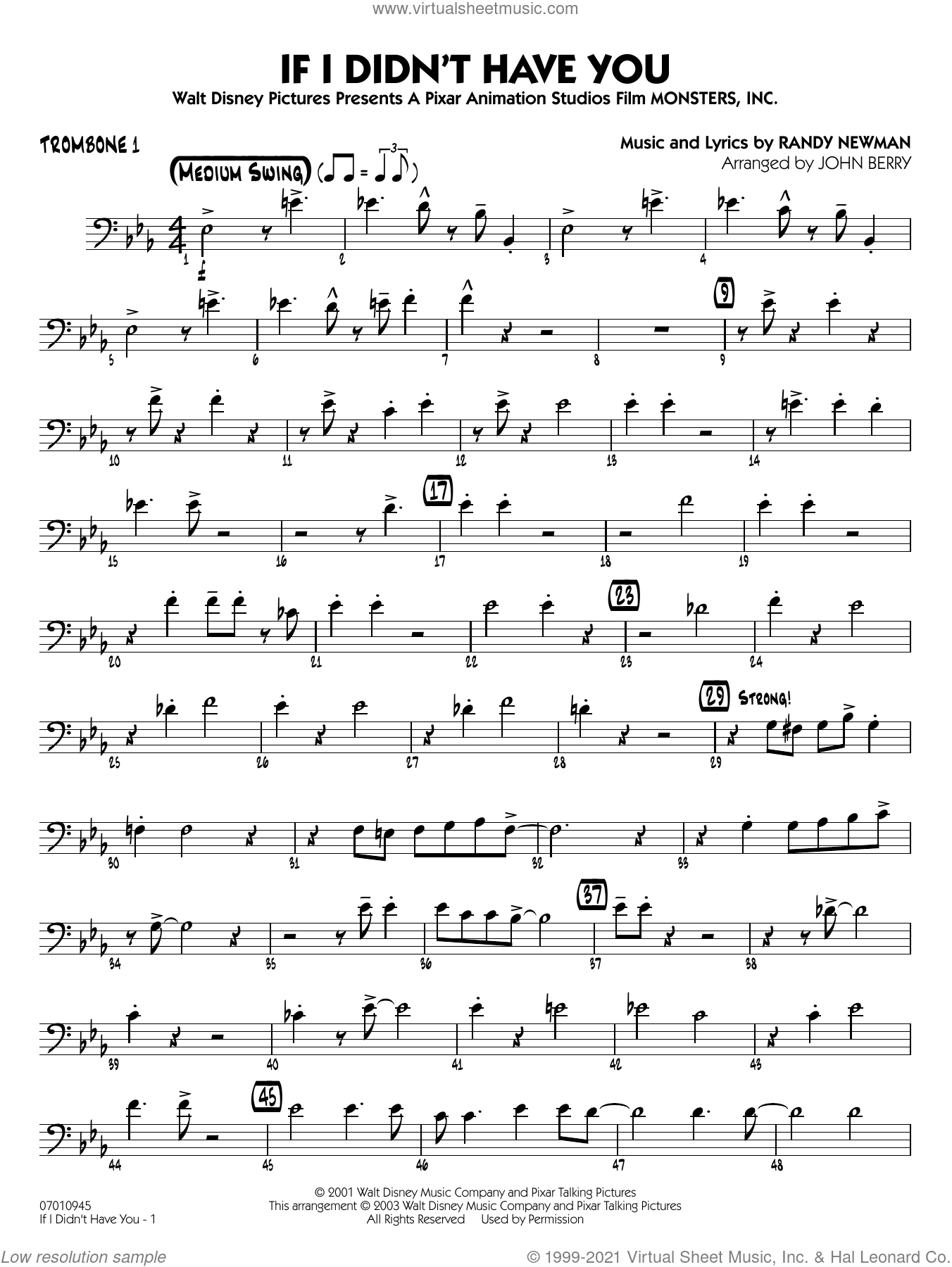 If I Didn't Have You (arr. John Berry)