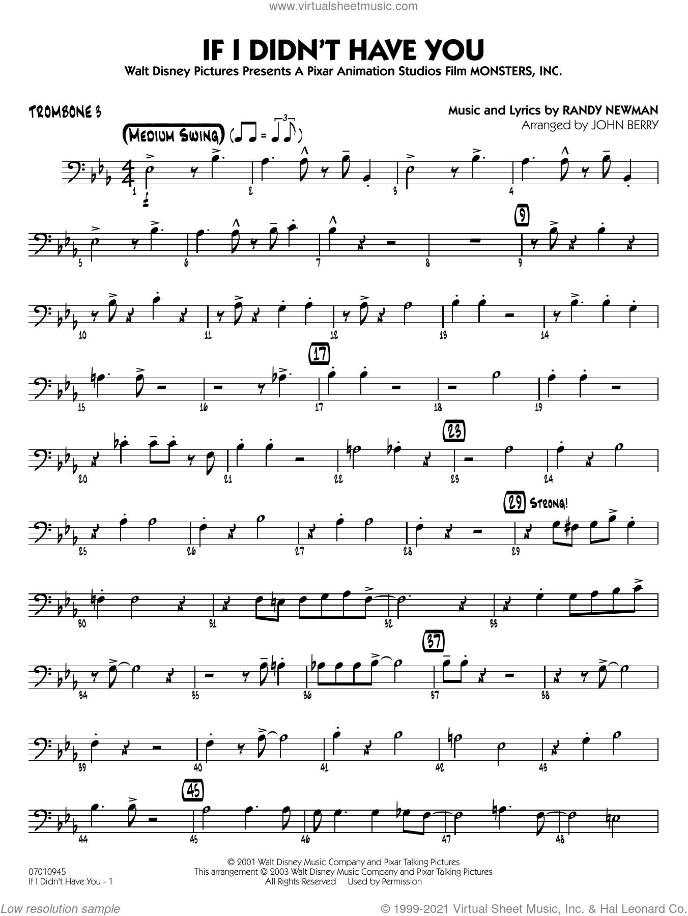 If I Didn't Have You (arr. John Berry)