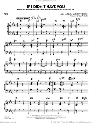 If I Didn't Have You (arr. John Berry)