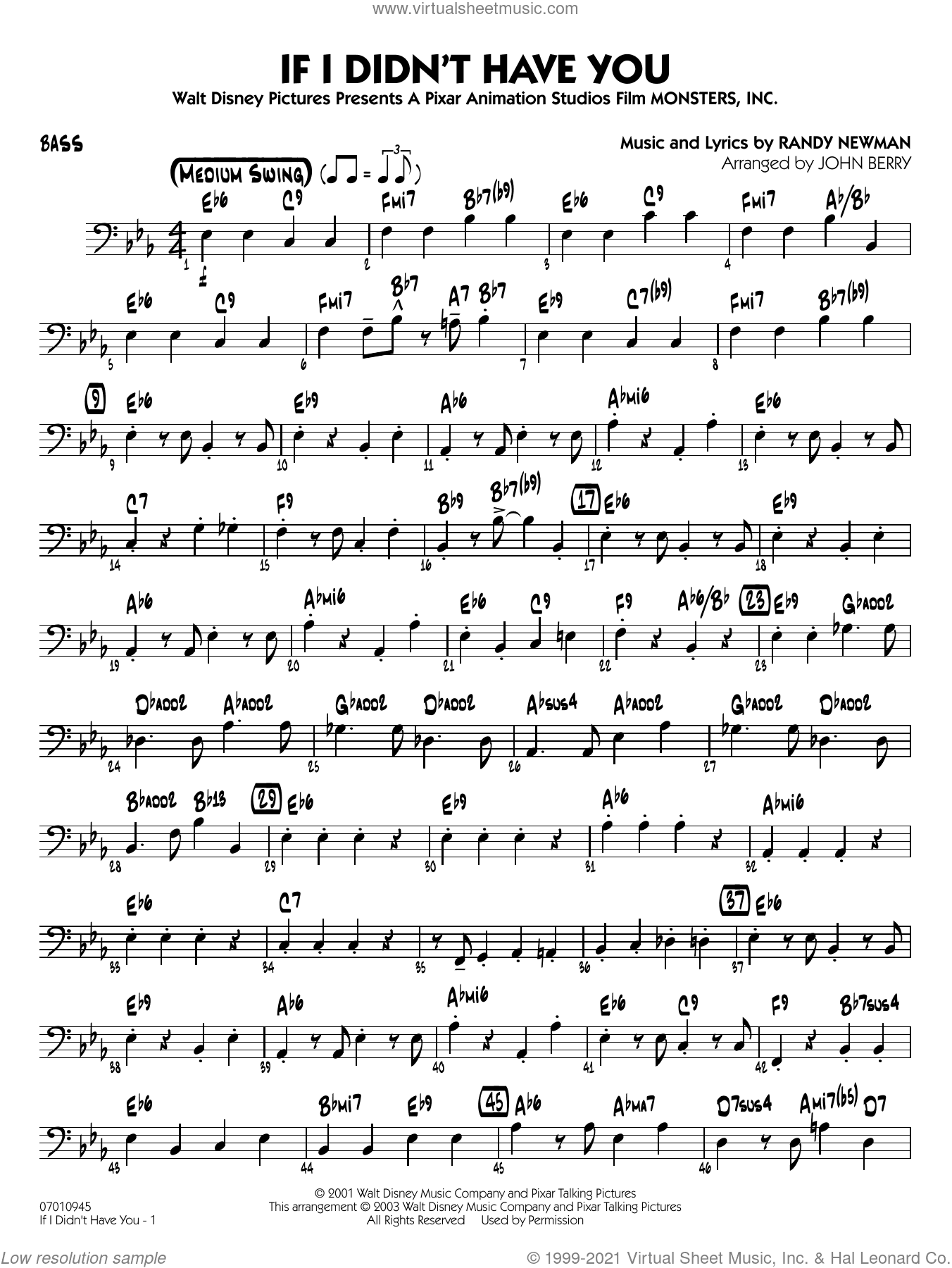 If I Didn't Have You (arr. John Berry)