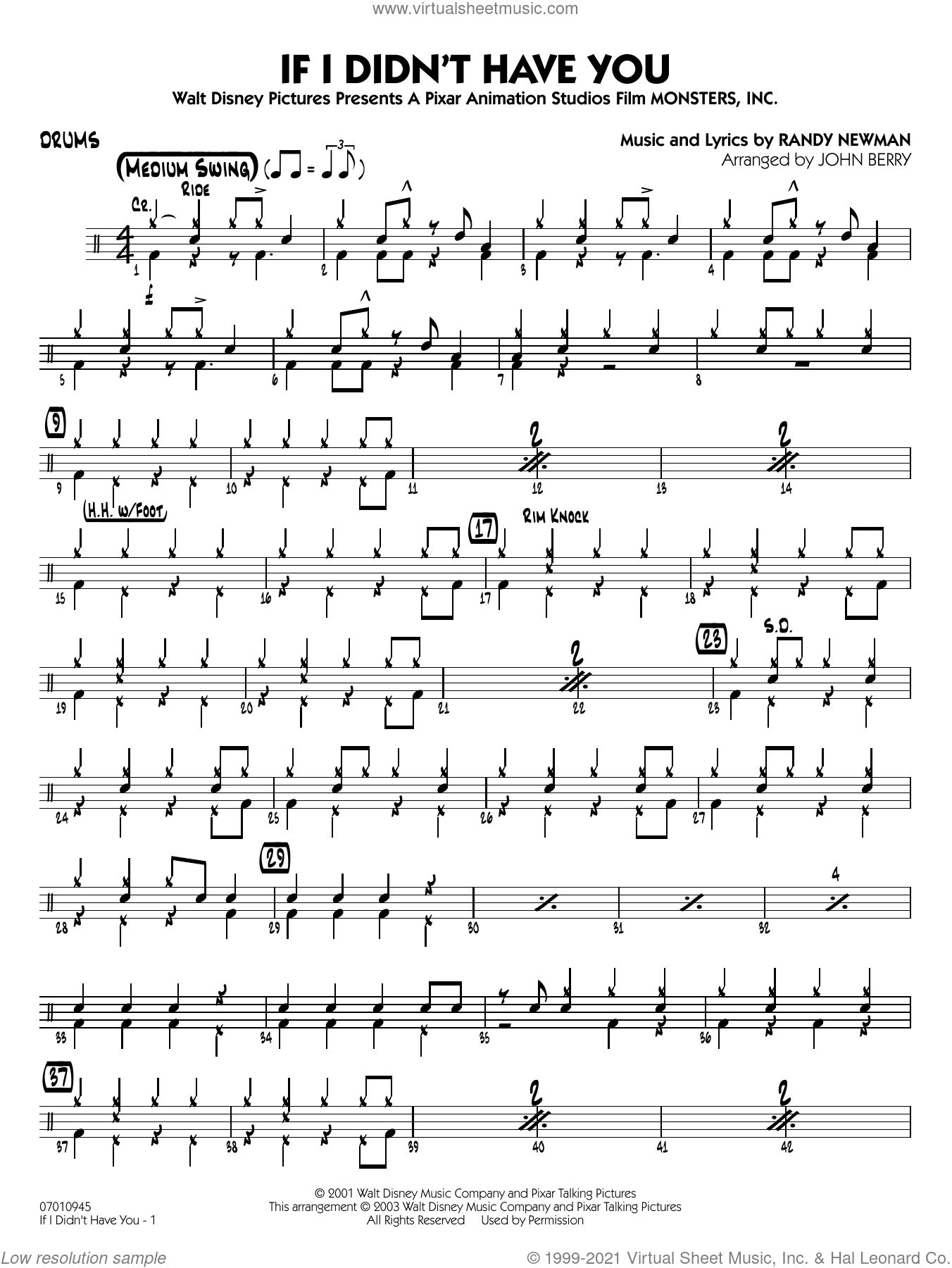 If I Didn't Have You (arr. John Berry)