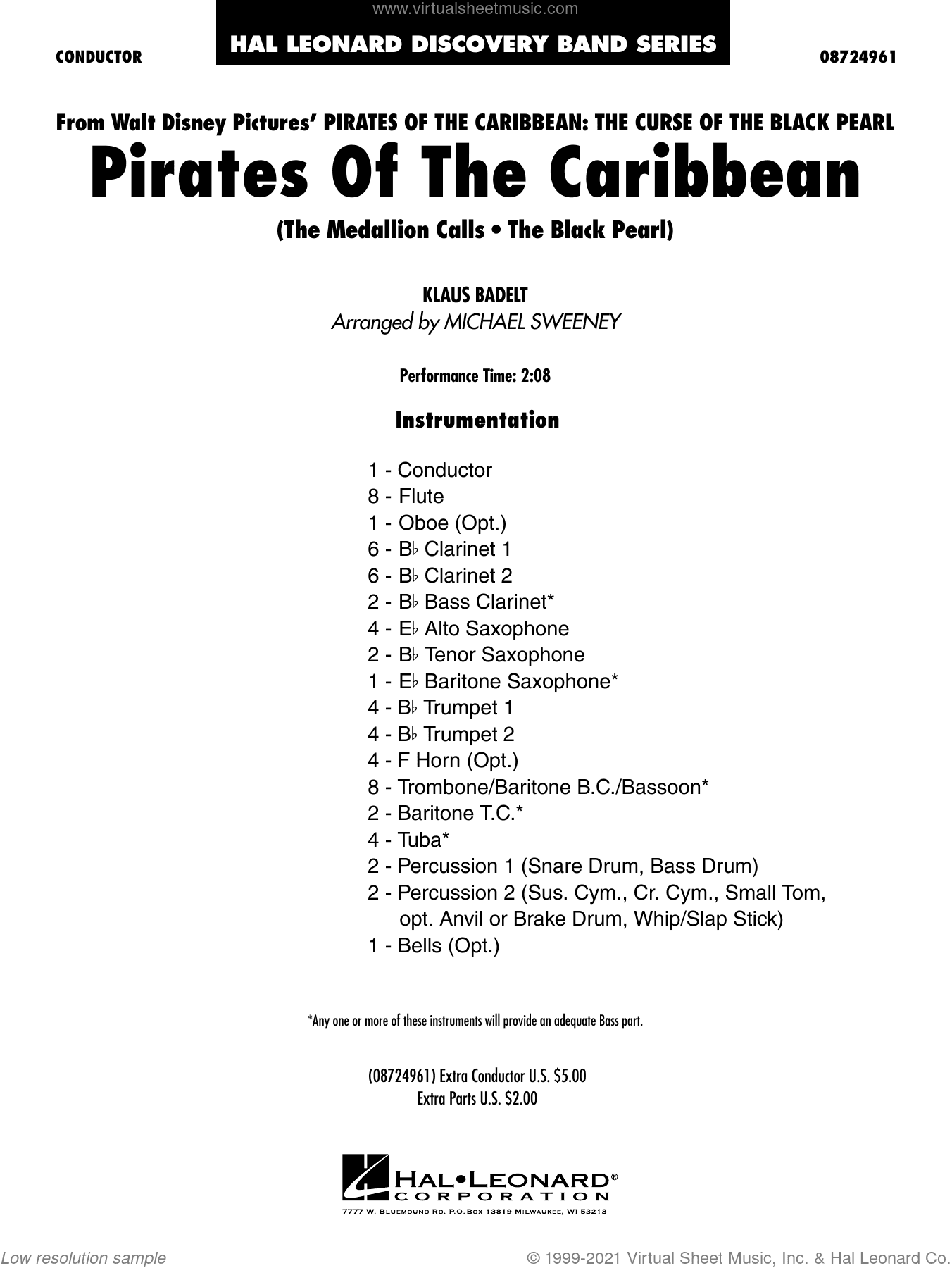 Pirates of the Caribbean (arr. Michael Sweeney)
