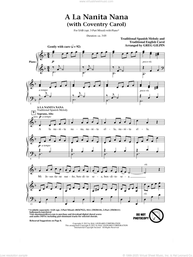 A La Nanita Nana (with Coventry Carol)