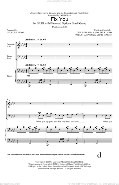 Fix You (arr. George Chung)