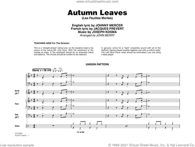 Autumn Leaves (arr. John Berry) (COMPLETE)