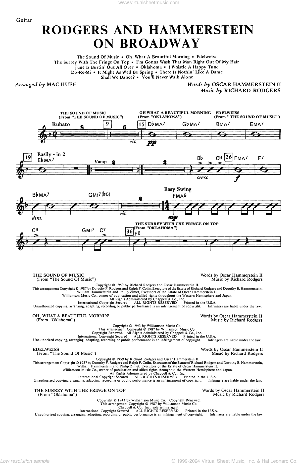 Rodgers and Hammerstein on Broadway (Medley) (arr. Mac Huff)