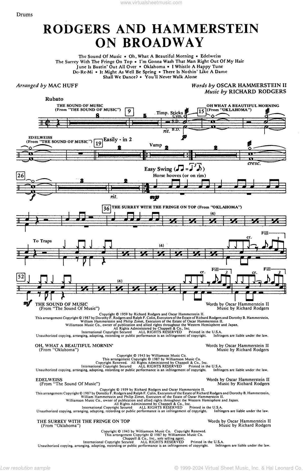 Rodgers and Hammerstein on Broadway (Medley) (arr. Mac Huff)