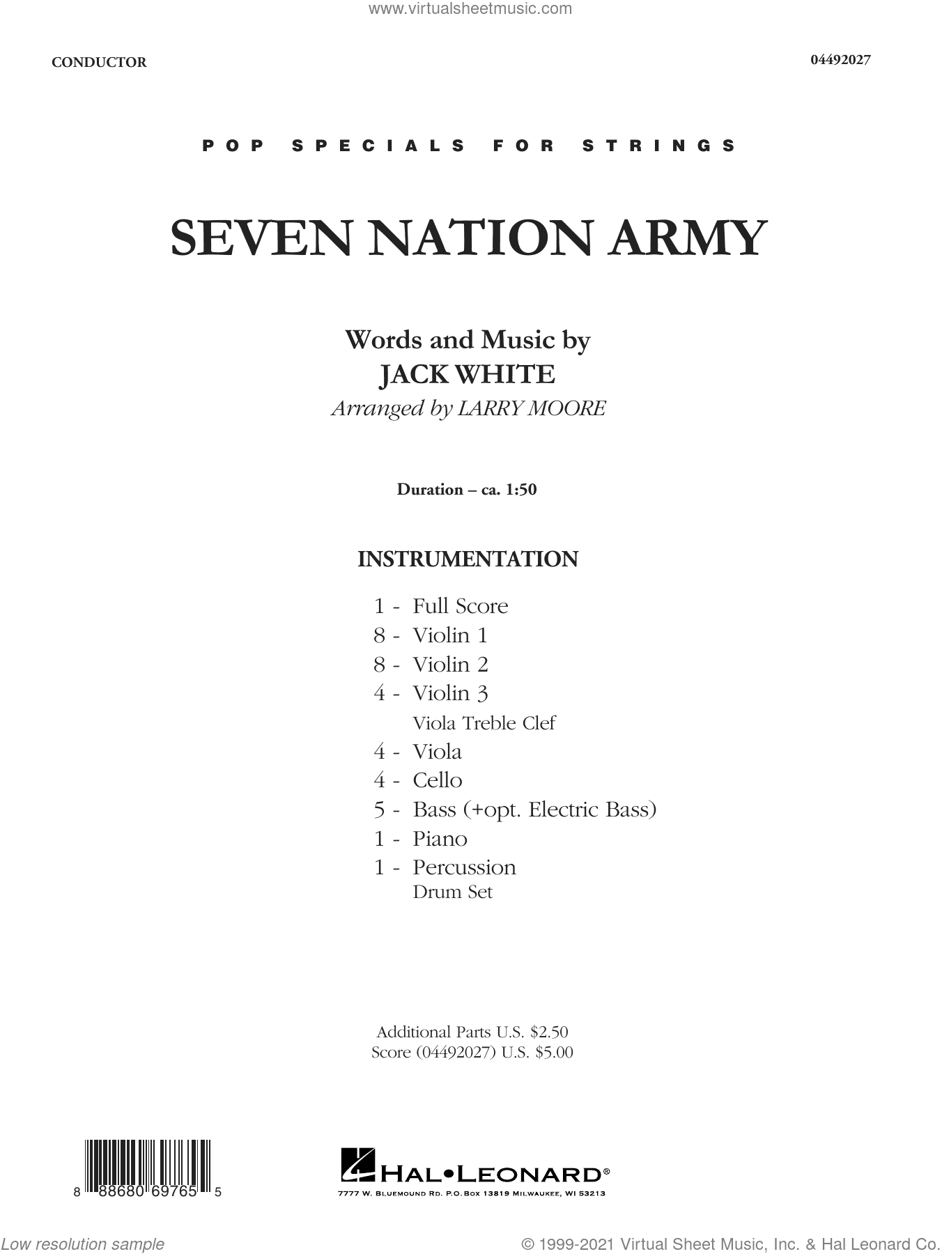 Seven Nation Army (arr. Larry Moore) (COMPLETE)