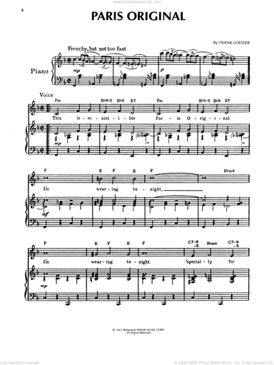 Paris Original (from How To Succeed In Business Without Really Trying)