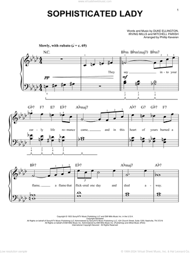 Sophisticated Lady (arr. Phillip Keveren)