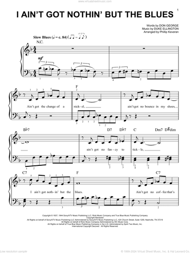 I Ain't Got Nothin' But The Blues (arr. Phillip Keveren)