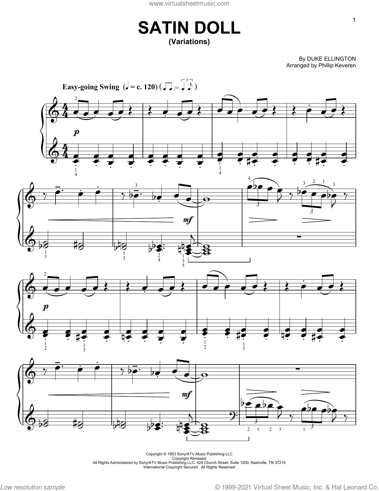 Satin Doll (arr. Phillip Keveren)