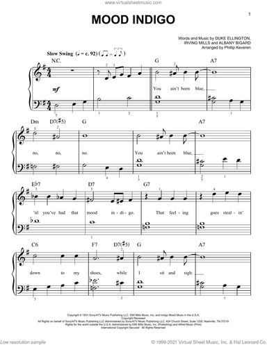 Mood Indigo (arr. Phillip Keveren)