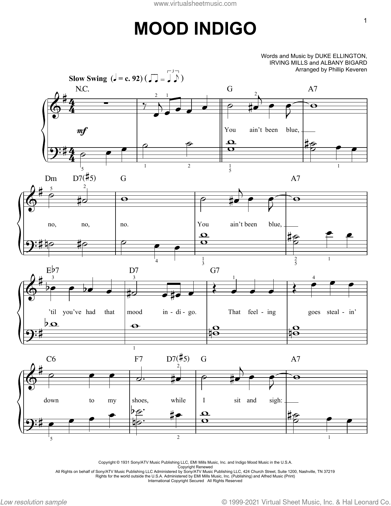 Mood Indigo (arr. Phillip Keveren)