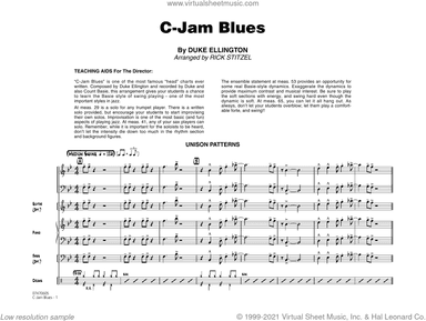 C-Jam Blues (arr. Rick Stitzel) (COMPLETE)