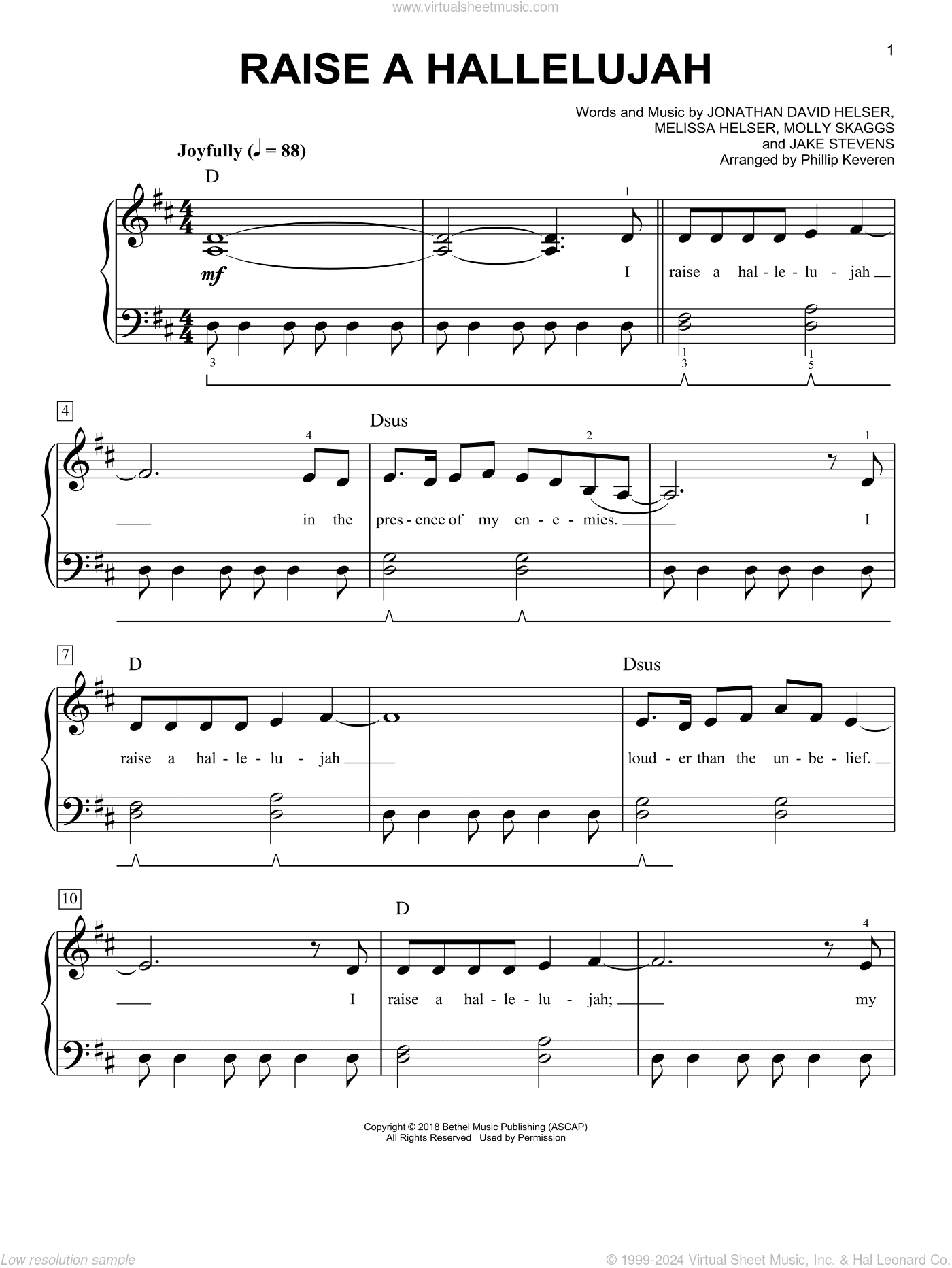 Raise A Hallelujah (arr. Phillip Keveren)