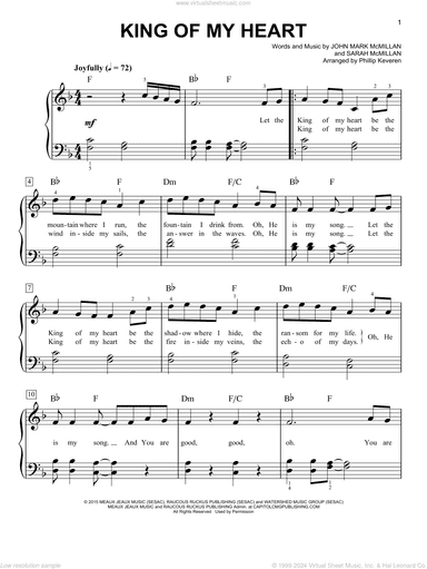 King Of My Heart (arr. Phillip Keveren)