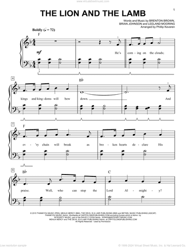 The Lion And The Lamb (arr. Phillip Keveren)