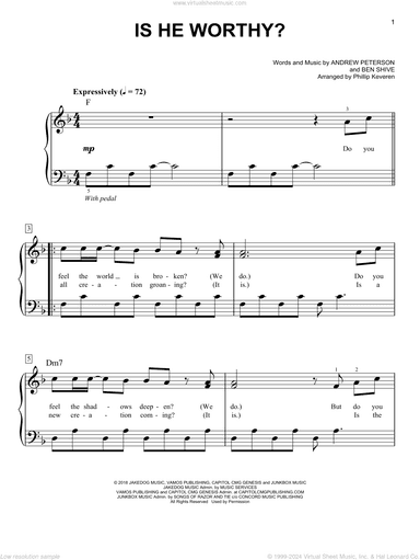 Is He Worthy? (arr. Phillip Keveren)