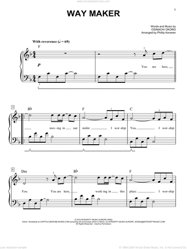 Way Maker (arr. Phillip Keveren)