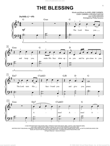 The Blessing (arr. Phillip Keveren)