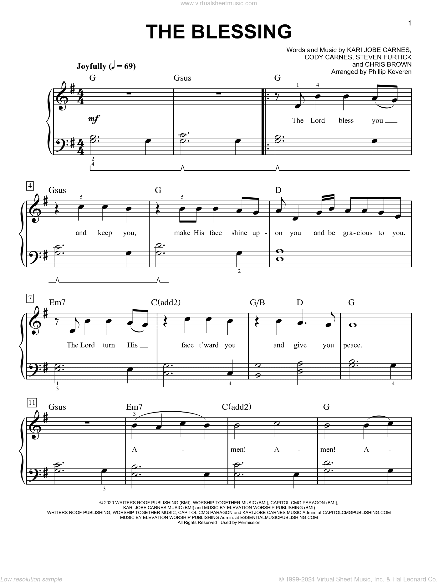The Blessing (arr. Phillip Keveren)