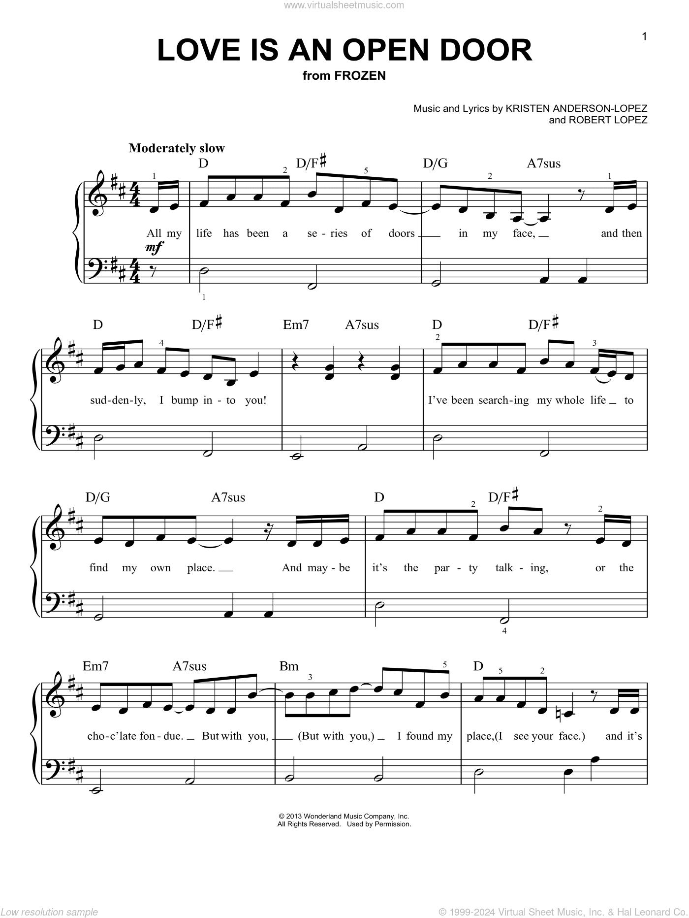 Love Is An Open Door (from Frozen)