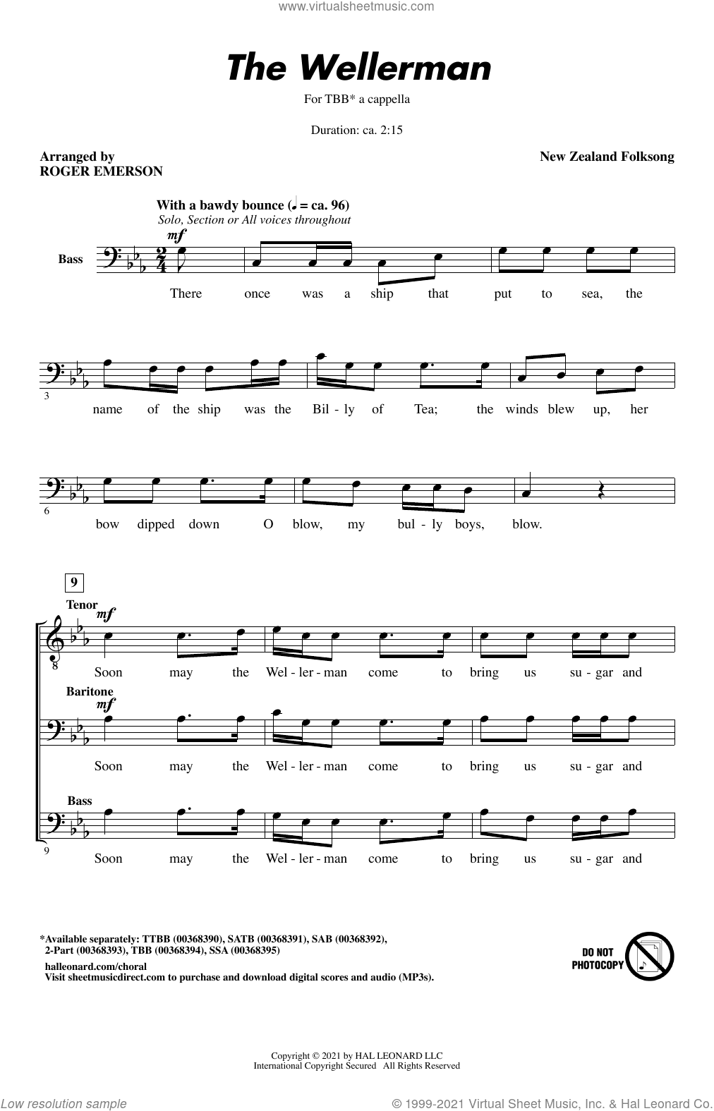 The Wellerman (arr. Roger Emerson)