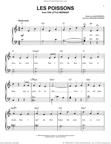 Les Poissons (from The Little Mermaid), (beginner)