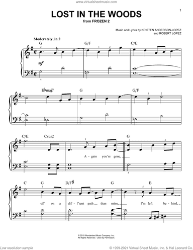 Lost In The Woods (from Disney's Frozen 2)