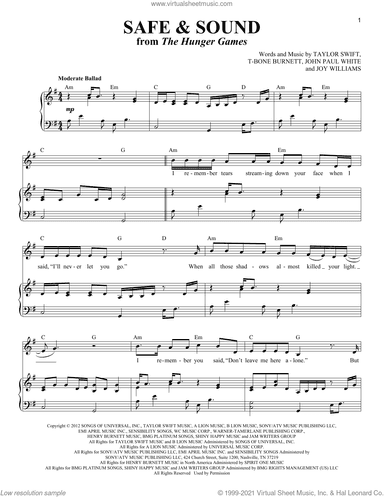 Safe and Sound (feat. The Civil Wars) (from The Hunger Games)