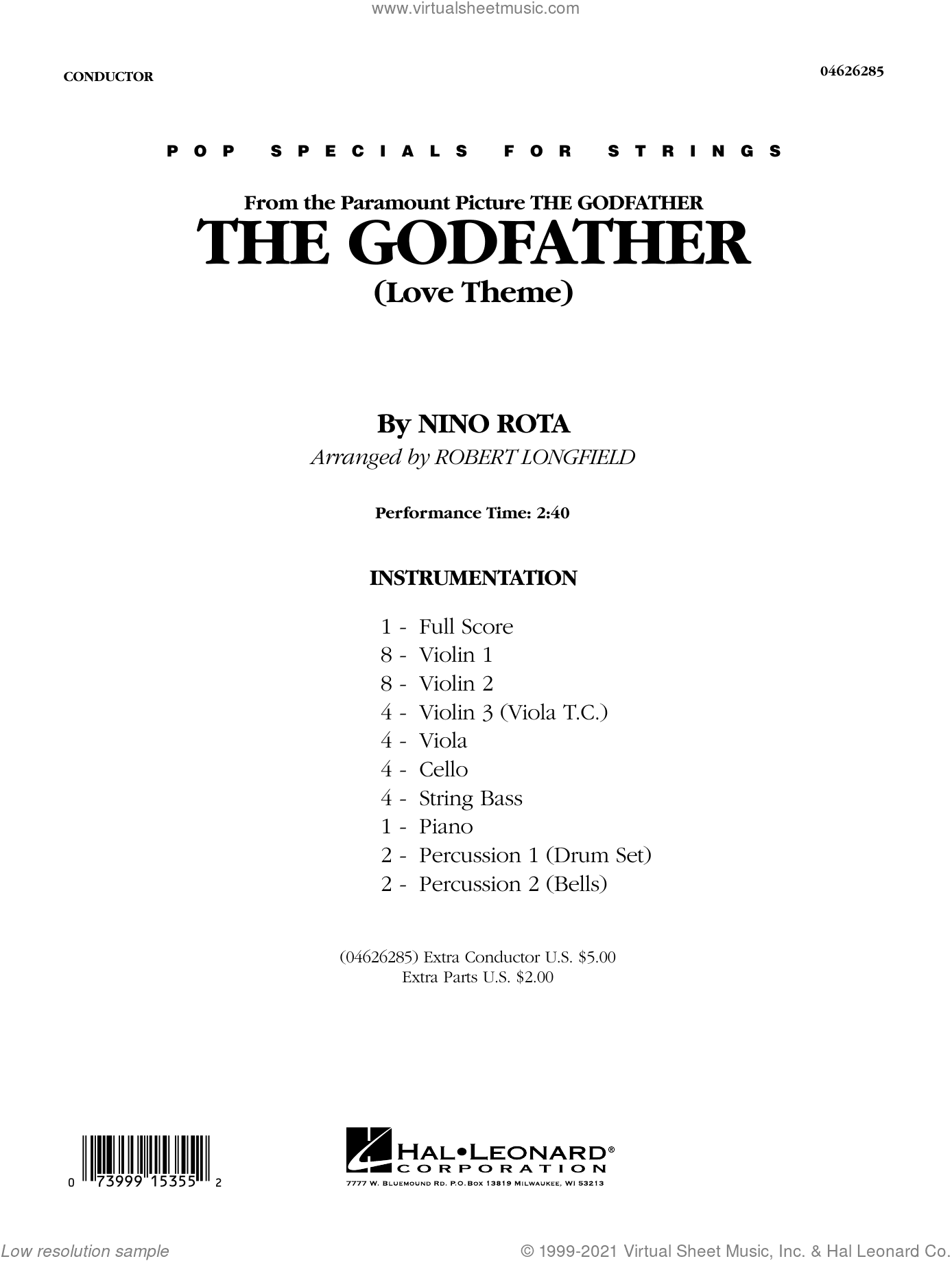 The Godfather (Love Theme) (arr. Robert Longfield)