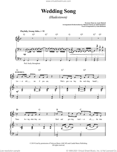Wedding Song (from Hadestown)
