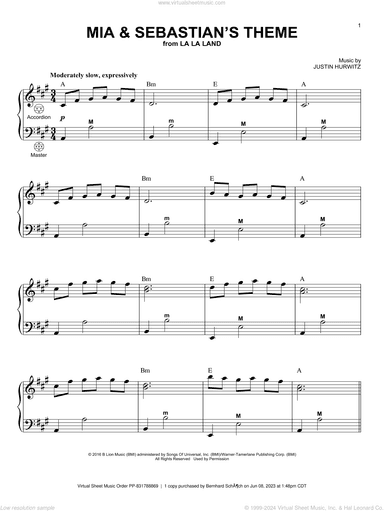 Mia and Sebastian's Theme (from La La Land)