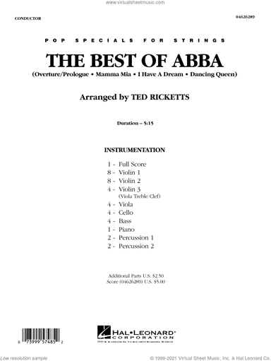 The Best of ABBA (arr. Ted Ricketts) (COMPLETE)