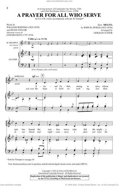 A Prayer For All Who Serve (arr. Gerald Custer)