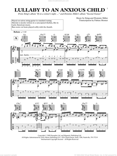 Lullaby To An Anxious Child