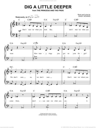 Dig A Little Deeper (from The Princess And The Frog)