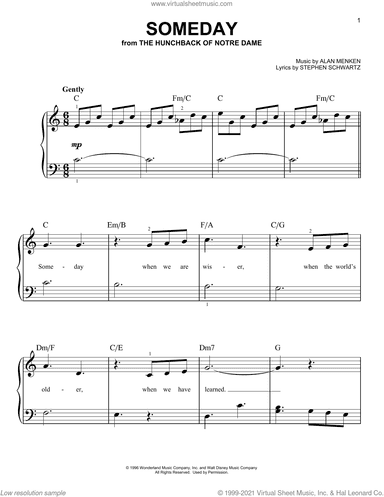 Someday (from The Hunchback Of Notre Dame)