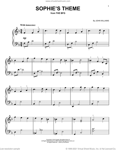 Sophie's Theme (from The BFG)