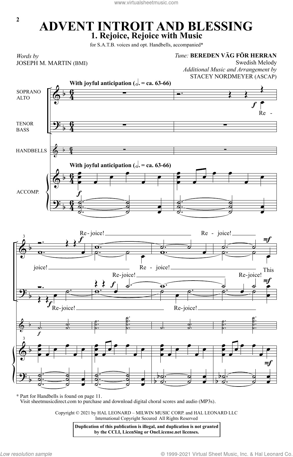 Advent Introit And Blessing (arr. Stacey Nordmeyer)